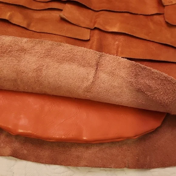 Sabina New York Layered Terracotta Leather Shoulder Bag - Picture 10 of 10